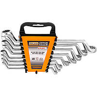 Набір ключів накидних гнутих 8 шт 6-22 мм в чохлі Richmann (C6831)