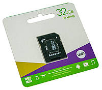 Micro sd карта памяти с адаптером на 32 гб (TG) class 10, флешка для телефона, фотоаппарата (TS)