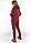 Утеплена бордова жіноча кофта-худі із капюшоном та кишенями XL, XXL, 3XL, фото 3