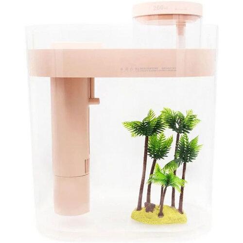 Акваріум Xiaomi HFJH Amphibian ECO-Aquarium Humidifier Youth Edition рожевий