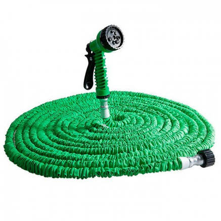Садовий шланг X HOSE X HOSE 60m 200FT steel з розпилювачем у комплекті, фото 3