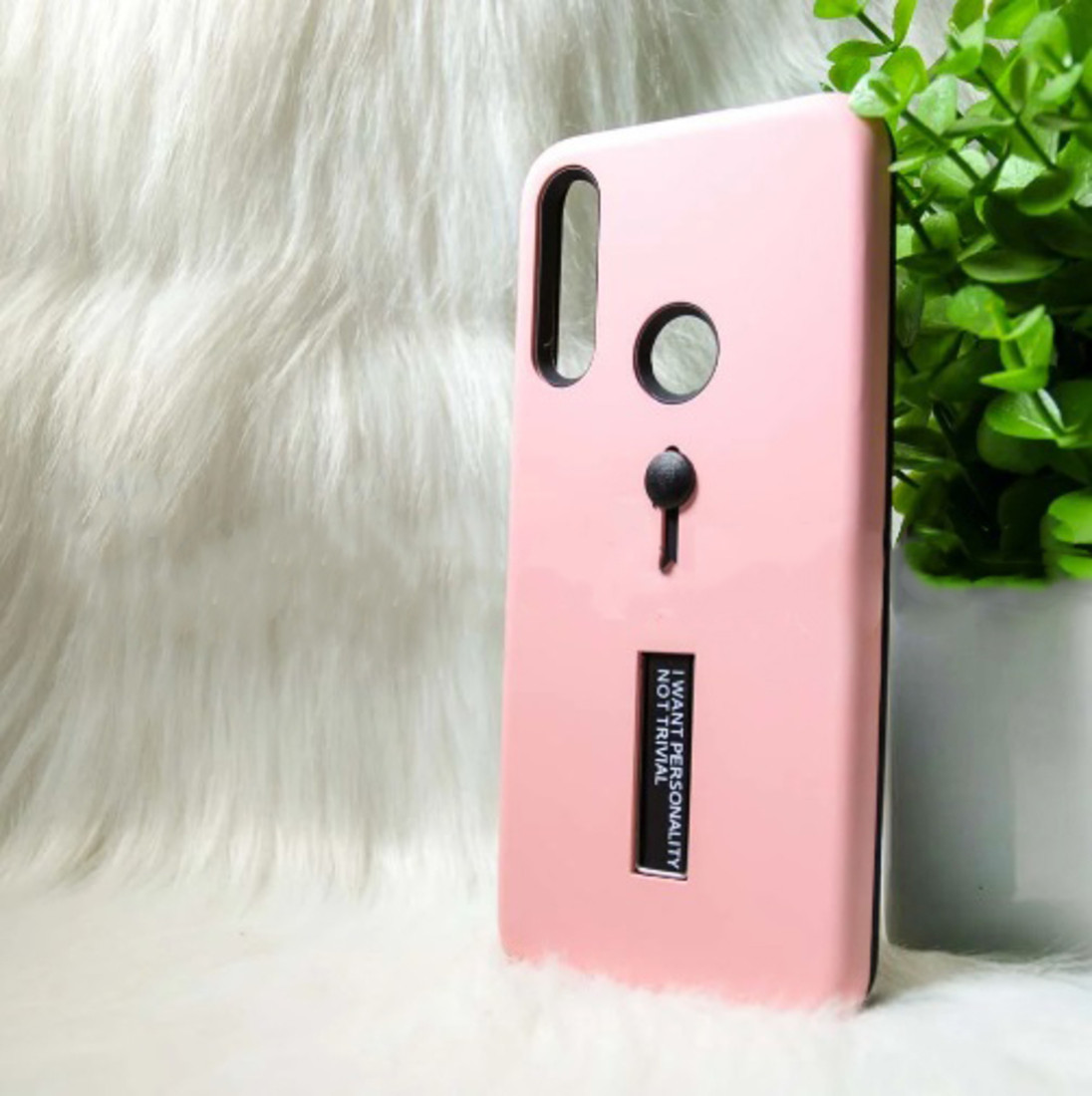Чохол Huawei P Smart Z "Kickstand" Персиковий (peach)