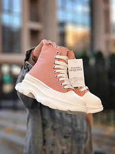 Жіночі Черевики Alexander Mcqueen Tread Slick Pink 36-37-38-39-40