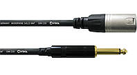 Микрофонный кабель Jack 6.3 Mono XLR Male 10м Cordial CCM 10 MP