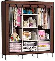 Шкаф тканевый складной STORAGE WARDROBE 88130 на 3 секции 130х45х175 см,ТС