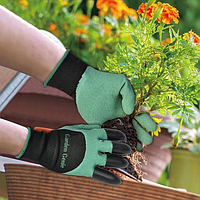Перчатки. Перчатки с когтями для огорода, резиновые Garden Genie Gloves, перчатки для сада,ТС