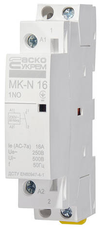 Модульний контактор MK-N 1P 16A 1NO 220V, фото 2