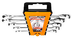 Набір ключів рожково-накидних Richmann з трещіткою 5 шт 8-19 мм (C7400)