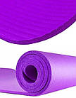 Килимок для йоги Power System Fitness Yoga ФІОЛЕТОВИЙ | Фітнес килимок | Килимок для заняття спортом, фото 3