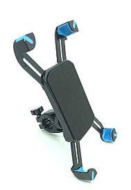 Кріплення на кермо велосипеда для телефон з синіми вставками