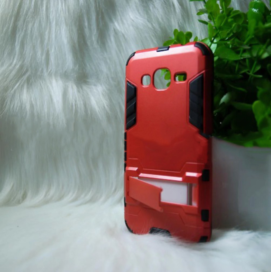 Противоударный чехол Samsung J320 / J3 2016 красный (red), фото 1