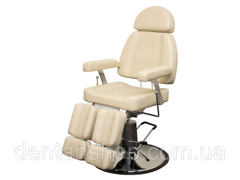 Педикюрное кресло Бежевое с регулируемой спинкой, с гидравлической регулировкой высоты мод. 227В-2 - фото 8 - id-p1282324984