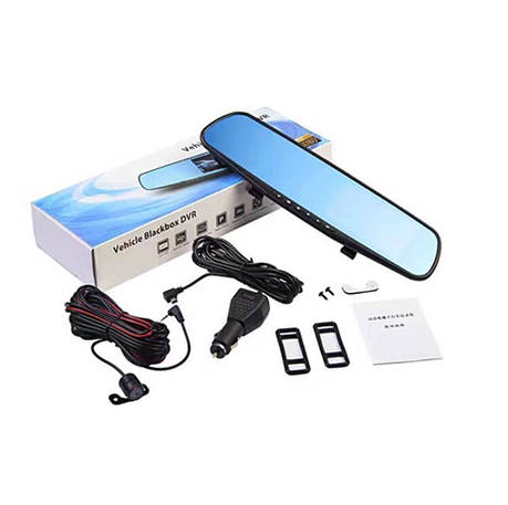 Дзеркало відеореєстратор із камерою заднього виду Vehicle Blackbox DVR Full HD, фото 1