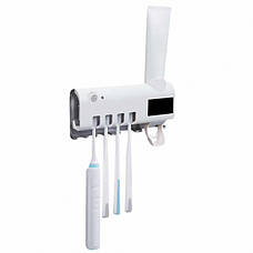 Диспенсер для зубної пасти та щітки автоматичний Toothbrush sterilizer W-020, фото 3