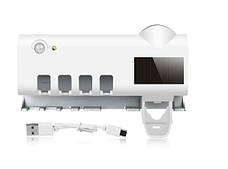 Диспенсер для зубної пасти та щітки автоматичний Toothbrush sterilizer W-020, фото 5