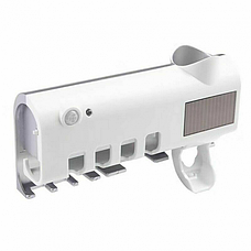 Диспенсер для зубної пасти та щітки автоматичний Toothbrush sterilizer W-020, фото 6