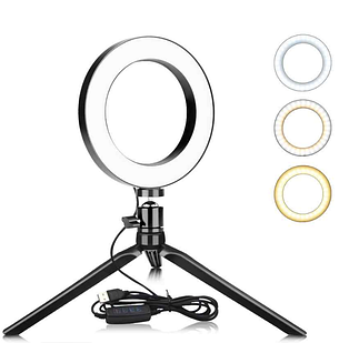 Світлодіодна лампа 26 см для блогера на тренозі, фото 2