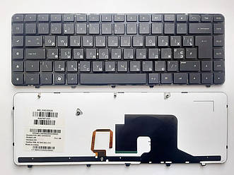 Клавіатура для ноутбуків HP Pavilion dv6-3000 чорна з чорною рамкою з підсвічуванням RU/US