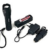 Підствольний ліхтарик Bailong Bright LED Flashlight Q1831-T6 Чорний, фото 3