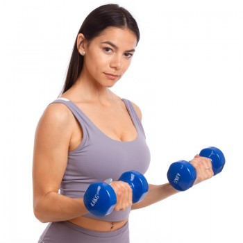 Гантель вінілова SP-Planeta Веселка 4 кг (пара)