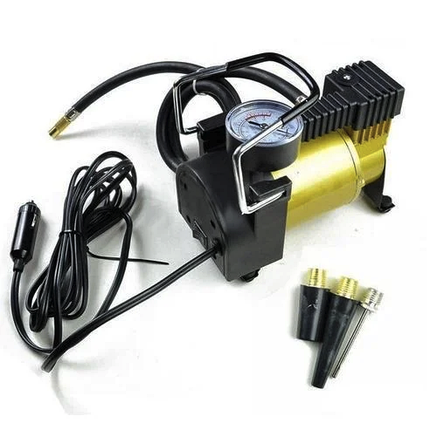 Автомобільний компресор насос із тонометром (LARGE SINGLE BAR GAS PUMP) 12AIR.PUMP, фото 3