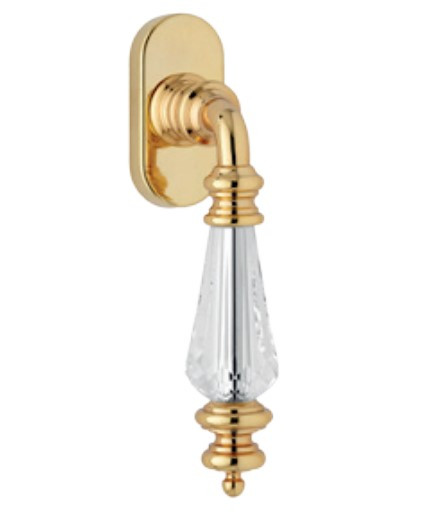 Ручка для вікна з кристалом Fadex Siena Swarovski 472DK золото / кристал Swarovski (Італія)