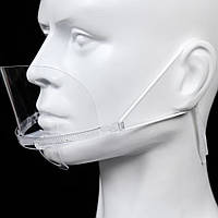 Маска пластикова медична багаторазова, прозора