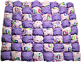 Вігвам дитячий намет для будинку комплект Бонбон Сови фіолетовий з подушками, фото 2