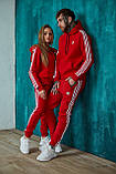 Спортивний костюм з капюшоном тепла зима Худі + штани червоний Київ, фото 6