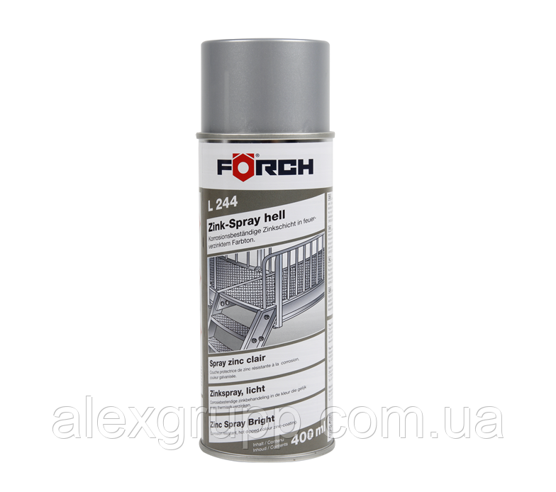 Цинковий спрей сірий Forch L244 400мл