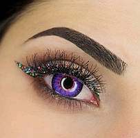 Фіолетові лінзи Cos для темних і світлих очей, кольорові фіолетові лінзи для очей