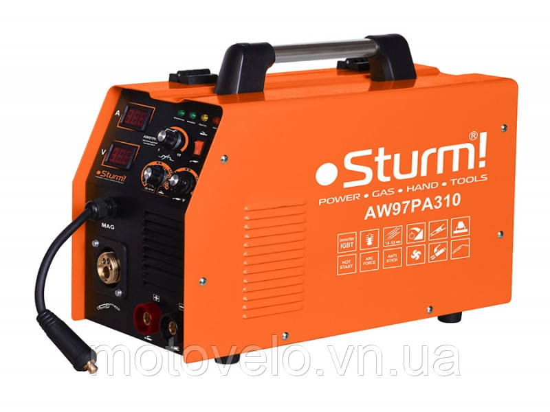 Зварювальний інверторний напівавтомат (MIG/MAG, MMA, 310А) Sturm AW97PA310