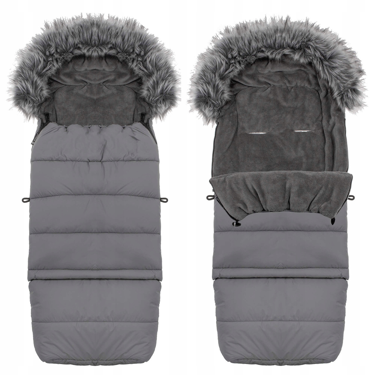Дитячий конверт для коляски, санчат Maxi 4 в 1 Springos SB0023 Grey