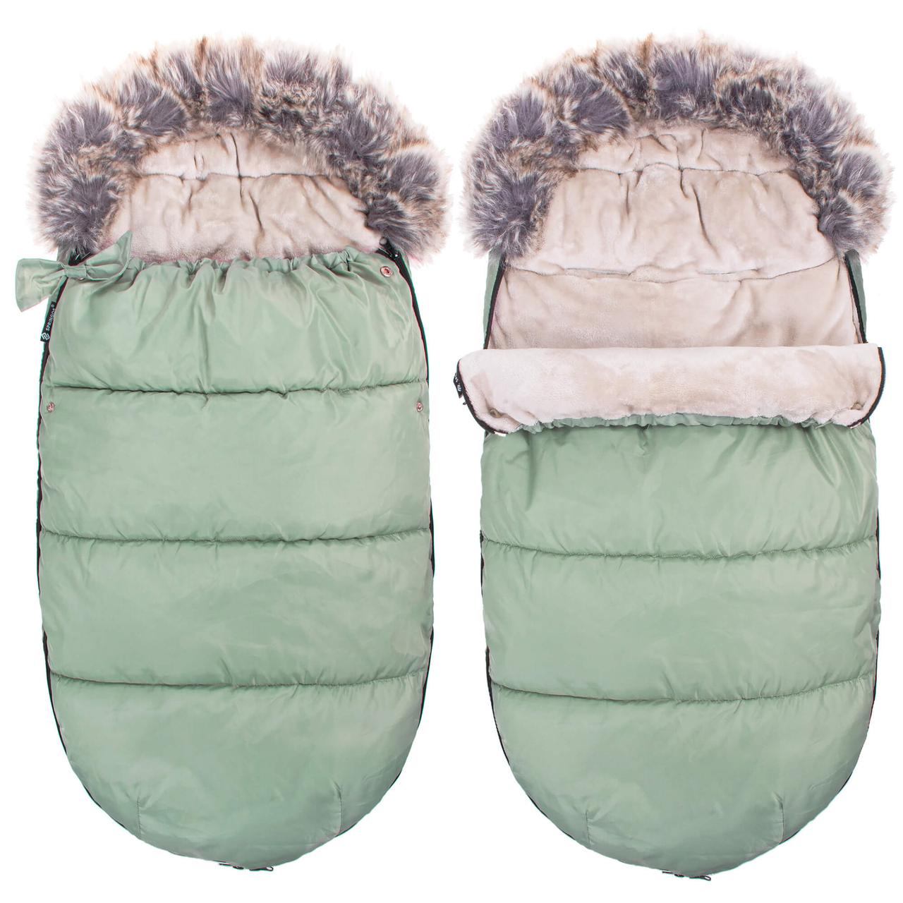 Дитячий конверт для коляски, санчат 4 в 1 Springos SB0028 Green