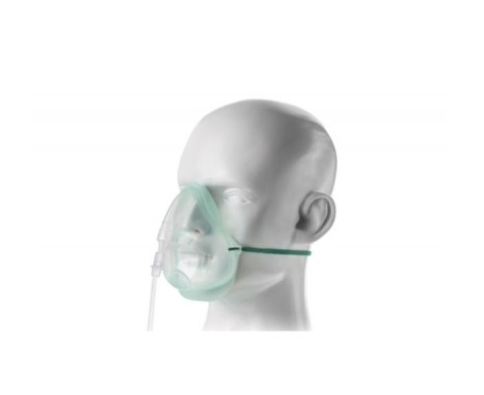 Маска киснева EcoLite Intersurgical для дорослих із кисневою трубкою 2.1м