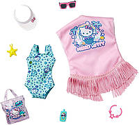 Одежда для кукол Барби Barbie Fashion Pack of Doll Clothes Hello Kitty: Swimsuit, Fringed Cover-up