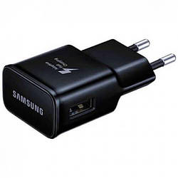 Мережевий зарядний пристрій для Samsung Fast charger Type-C 2in1 (пластик) 2A/5W (чорний)