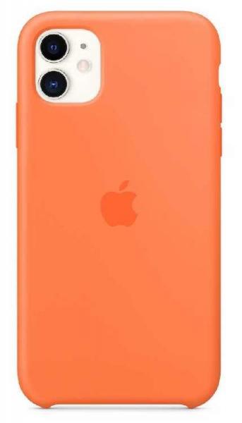 Чехол Apple Silicone Case iPhone 11 (Orange)