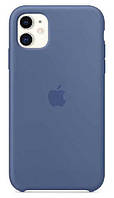 Чехол Apple Silicone Case iPhone 11 (Linen Blue)