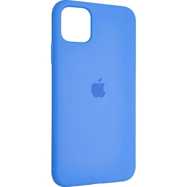 Силиконовый чехол Silicon Case для Iphone 12 Pro Max синий -1