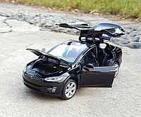 Колекційна машинка Тесла 1:32 Tesla Model X металева модель у масштабі 1:32