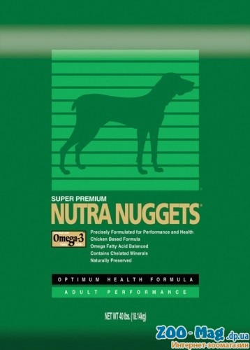 Корм для спортивных собак Нутра зеленая Performance tor Dogs 3кг. NUTRA Nuggets - фото 1 - id-p432184113