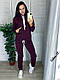 Костюм жіночий теплий із капюшоном і кишенею, фото 2