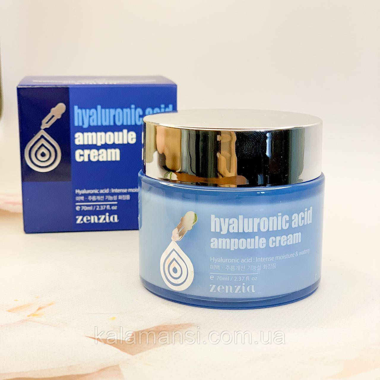 Крем с гиалуроновой кислотой Zenzia Hyaluronic Acid Ampoule Cream 70мл - фото 5 - id-p1023515071