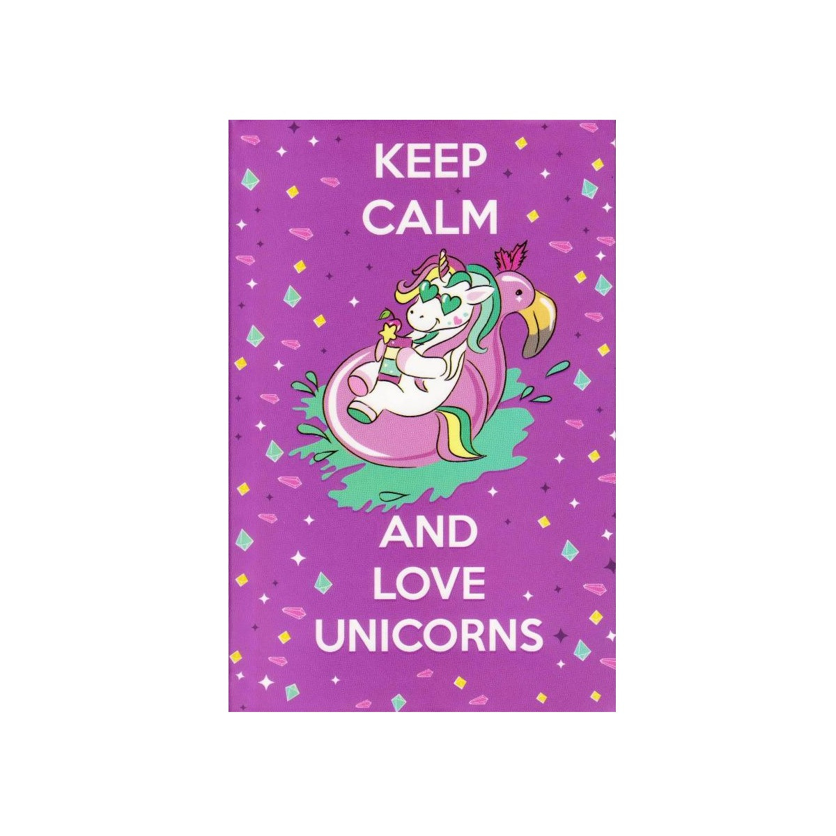Блокнот А6 інтегральна обкладинка, 80 аркушів "Єдиноріг" А 6054 Love Unicorns