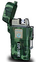Зажигалка электроимпульсная HLV JL317 Explorer 6741 Green N