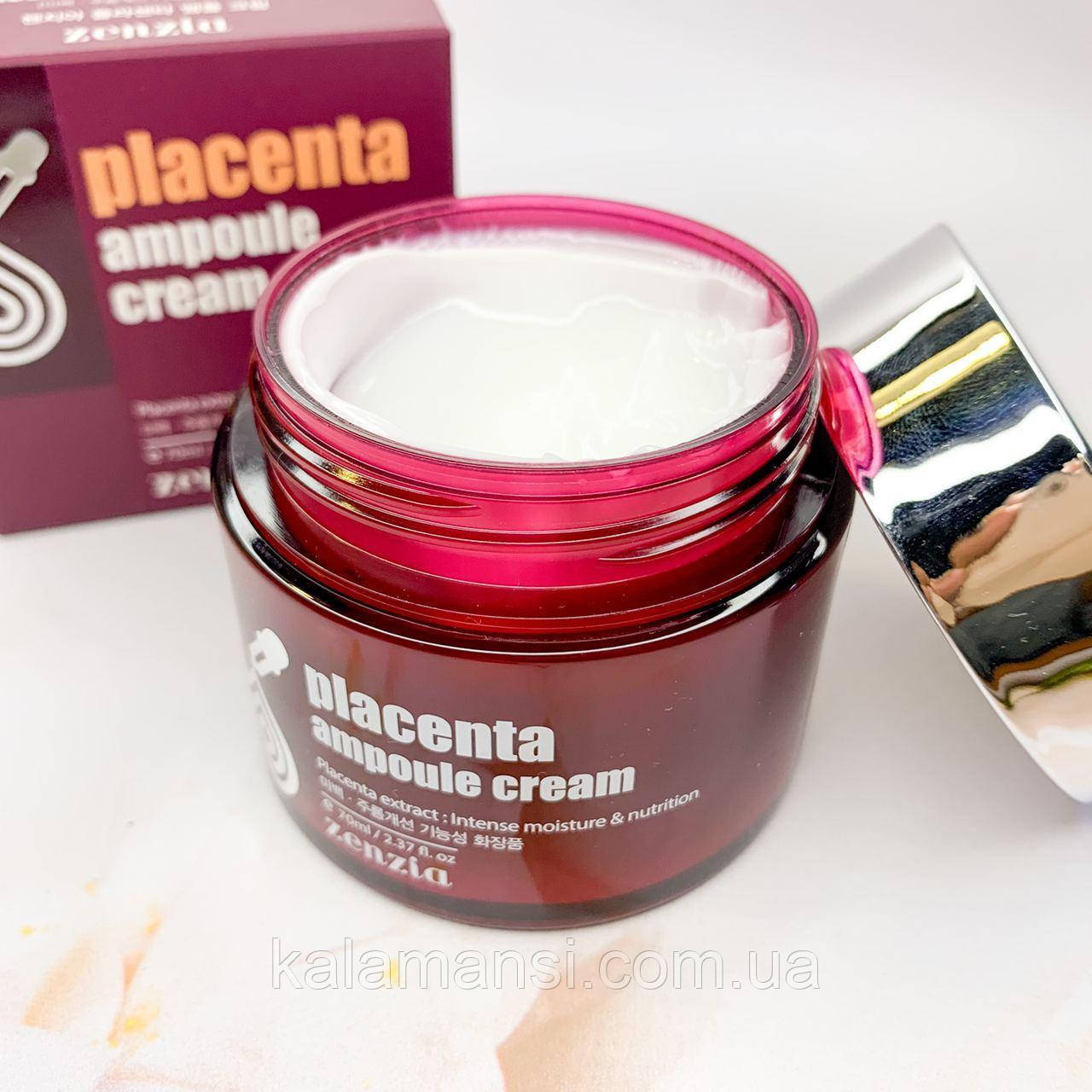 Крем для лица на основе плаценты Zenzia Placenta Ampoule Cream 70мл - фото 3 - id-p1023515089