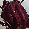 Сумка жіноча "ФОРТА" натуральна шкіра,бургунді глянець, фото 5