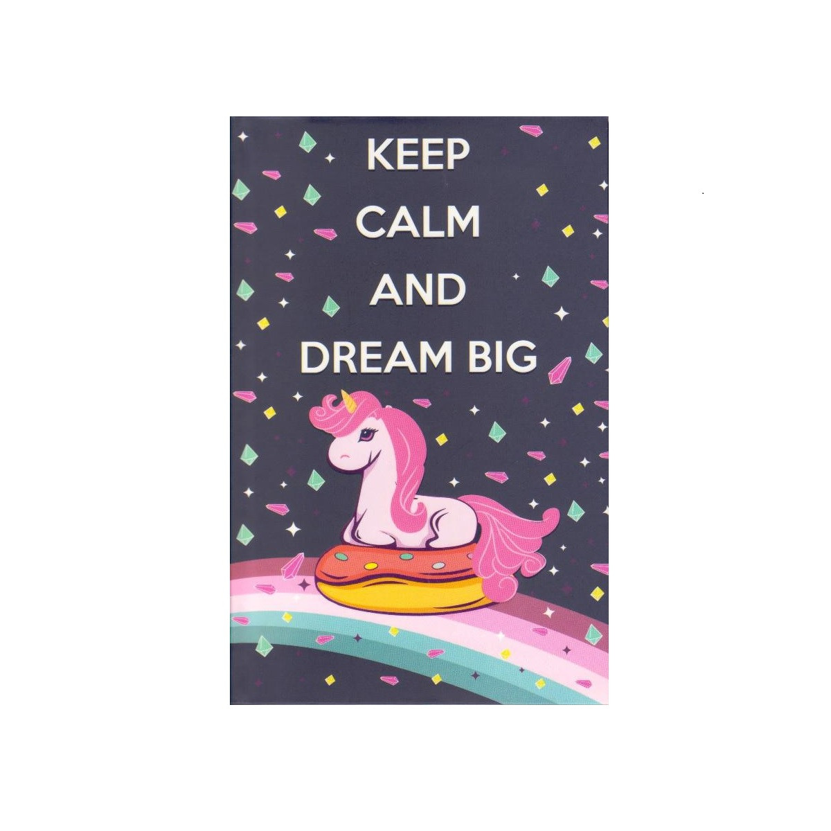 Блокнот А6 інтегральна обкладинка, 80 аркушів "Єдиноріг" А 6054 Dream Big