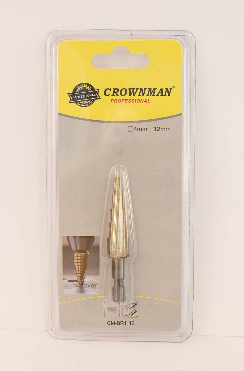 Свердло ступеневу 4-12 HSS Crownman